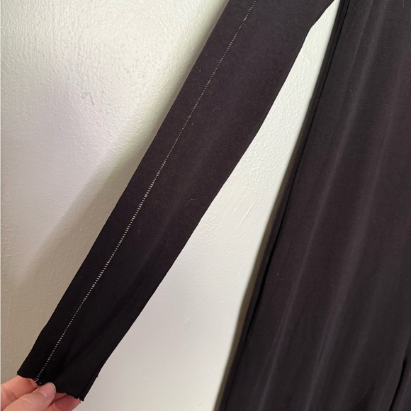 Thom Krom long sleeve jumpsuit in black minimalist attire comfort - Picture 9 of 9